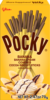 Pocky Chocolate Banana Creme Biscuit Sticks 2.47oz 10ct